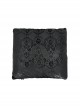 Gothic Pattern Printed Velvet Fabric Expandable With Metal Zipper Pillow
