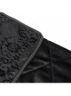 Gothic Pattern Printed Velvet Fabric Expandable With Metal Zipper Pillow