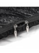 Gothic Pattern Printed Velvet Fabric Expandable With Metal Zipper Pillow