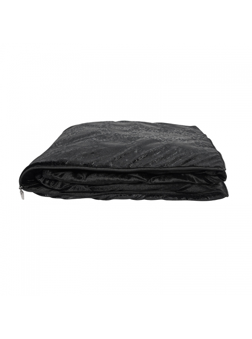 Gothic Pattern Printed Velvet Fabric Expandable With Metal Zipper Pillow