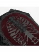Gothic Plush Fabric Skeleton Printing Coffin Three-Dimensional Bead Decoration Pillow
