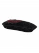 Gothic Plush Fabric Skeleton Printing Coffin Three-Dimensional Bead Decoration Pillow