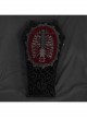 Gothic Plush Fabric Skeleton Printing Coffin Three-Dimensional Bead Decoration Pillow