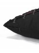 Punk Twill Imitation Leather Cross-Shaped Metal Grommets With Drawstring Design Pillow