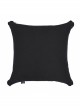 Punk Twill Imitation Leather Cross-Shaped Metal Grommets With Drawstring Design Pillow