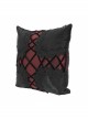 Black Gothic Shiny Woven Fabric Cross-Shaped Metal Grommets With Drawstring Design Removable Pillow