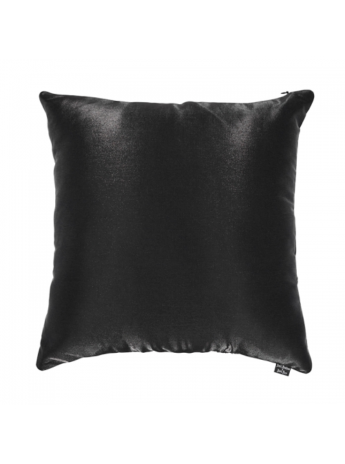 Black Gothic Shiny Woven Fabric Cross-Shaped Metal Grommets With Drawstring Design Removable Pillow