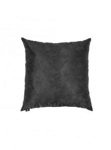 Black Gothic Shiny Woven Fabric Pattern Printing Decoration  Satin Pillow