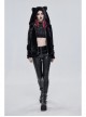 Gothic Black Hexagon Pattern Irregular Star Reflection Shiny Elasticity Leather Leggings