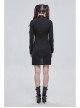 Punk Vertical Suture Texture Leather Metal Buckle Design Decoration Long Shirt