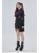 Punk Vertical Suture Texture Leather Metal Buckle Design Decoration Long Shirt