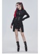 Punk Vertical Suture Texture Leather Metal Buckle Design Decoration Long Shirt
