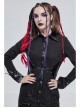 Punk Vertical Suture Texture Leather Metal Buckle Design Decoration Long Shirt