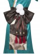 Game Genshin Impact Gorou Women's Wear Shape Miss Hina Halloween Cosplay Costume Cyan Long Dress Set