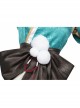 Game Genshin Impact Gorou Women's Wear Shape Miss Hina Halloween Cosplay Costume Cyan Long Dress Set