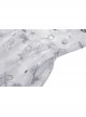 Sexy Lace Pleated Design Punk  Black Line Pattern Decoration Strap Dress