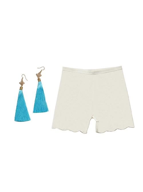 Game Arena Of Valor Violet And Honor Of Kings Sun ShangXiang Joint Twin Skins Realm Guardian Violet Halloween Cosplay Accessories Blue Earrings And White Leggings