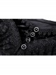 Gothic Velvet Sexy Hollow Chest-High Neckline Button Design Patchwork Lace Print Dress