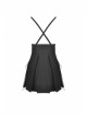 Punk Rock Cross Side Rope Pleated Design Double Row Belt Decoration Strap Dress