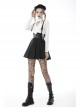 Punk Rock Cross Side Rope Pleated Design Double Row Belt Decoration Strap Dress