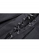 Punk Rock Cross Side Rope Pleated Design Double Row Belt Decoration Strap Dress