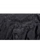 Gothic Cutout Sexy Lace Wings Embroidered Print Pattern Decoration Puff Long Sleeves Dress
