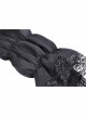 Gothic Cutout Sexy Lace Wings Embroidered Print Pattern Decoration Puff Long Sleeves Dress