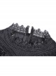 Gothic Cutout Sexy Lace Wings Embroidered Print Pattern Decoration Puff Long Sleeves Dress