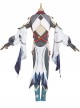 Game Genshin Impact Shenhe Halloween Cosplay Costume Opaque Design Printing Bodysuit Full Set