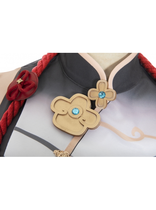 Game Genshin Impact Shenhe Halloween Cosplay Costume Opaque Design Printing Bodysuit Full Set