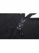 Black Punk Cross Strap Design Hollow Out Sexy Shoulder Long Sleeves Mini Dress