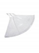 Gothic Flared Sleeve Design Square Neck Embroidered Print Decoration White Princess Halter Dress