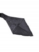 Gothic Devil'S Sharp Ear Square Collar Cross Strap Design Trumpet Sleeve Velvet Dress