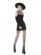 Punk Off Shoulder Sexy Tight Cross Straps With Buckle Design Long Sleeves Mini Dress