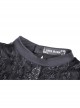 Gothic Women Pleated Lace Design Sexy Lace Hollow Out Print Pattern Decoration Bra Dress