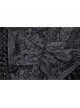 Gothic Women Pleated Lace Design Sexy Lace Hollow Out Print Pattern Decoration Bra Dress