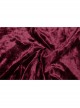 Gothic Super-Low V Neck Design Lace Print Pattern Decoration Wine Red Velvet Long Sleeves Dress