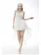 Gothic White Regular Layered Folds Butterfly Embroidery Print Decoration Short Slip Wedding Party Dress