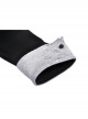 Gothic White Print Design Bat Collar Metal Cross Decoration Black White Suit Cuffs Long Sleeves Dress