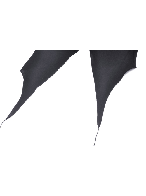 Magic Girl Sexy Hem Pointed Shape Design Deep V Neckline Pleated Long Sleeves Crop Jacket