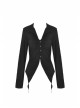 Magic Girl Sexy Hem Pointed Shape Design Deep V Neckline Pleated Long Sleeves Crop Jacket