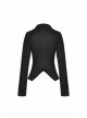 Magic Girl Sexy Hem Pointed Shape Design Deep V Neckline Pleated Long Sleeves Crop Jacket