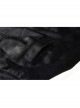 Black Cat Ear Shape Design Casual Pentagram Decoration Leather Cross Straps At Cuffs Hoodie