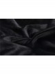 Black Cat Ear Shape Design Casual Pentagram Decoration Leather Cross Straps At Cuffs Hoodie