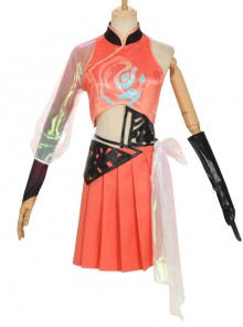Honor Of Kings Gongsun Li Chinese Style Girl Jing Hong Dance Game Skin Halloween Cosplay Costume Set