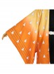 Demon Slayer Agatsuma Zenitsu Halloween Cosplay Costume Orange Cloak And Legguards