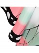 Demon Slayer Kochou Shinobu Halloween Cosplay Costume Butterfly Texture Printing Cloak Set