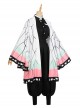 Demon Slayer Kochou Shinobu Halloween Cosplay Costume Butterfly Texture Printing Cloak Set
