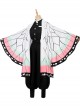 Demon Slayer Kochou Shinobu Halloween Cosplay Costume Butterfly Texture Printing Cloak Set
