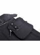 Punk Rock Pleated Square Buckle Belt With Decorative Metal Chain Mini Skirt With The Bag